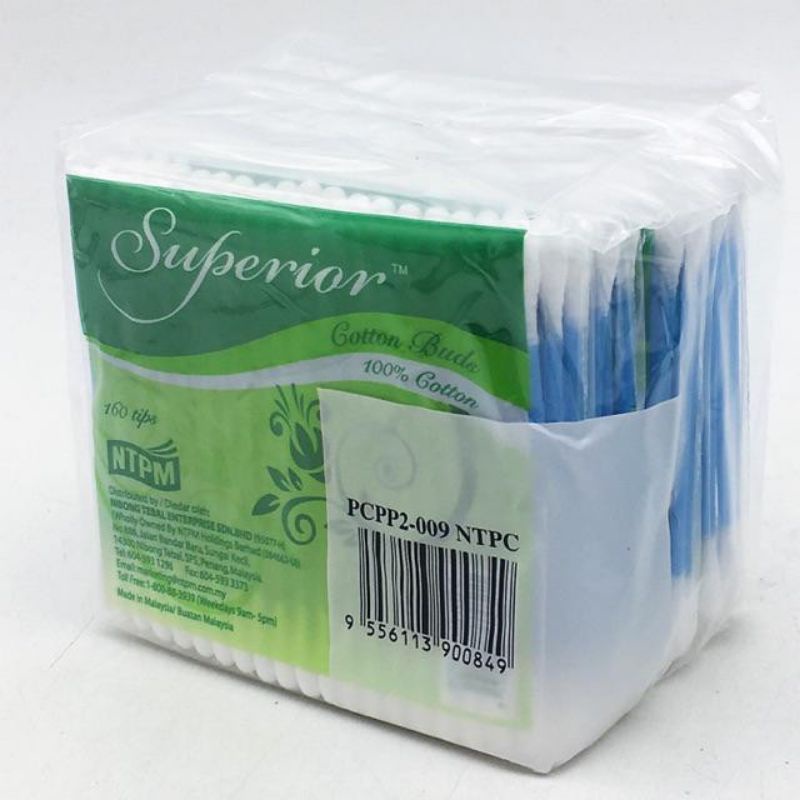 SUPERIOR COTTON BUD 160 TIPS(POP) Shopee Malaysia