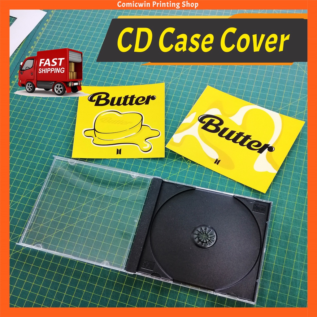 CD Case Customize Printing (Front & Back) CD Printing Services CD Box Cetak DVD Disc Kosong