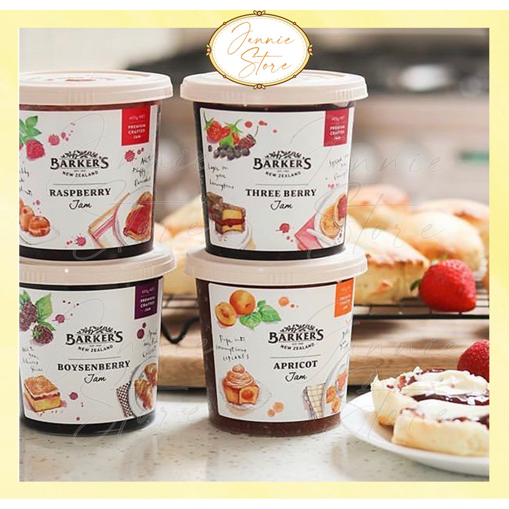 Barker's Fruits Jam (Apricot/Boysenberry/Lemon Curd/Three Berry