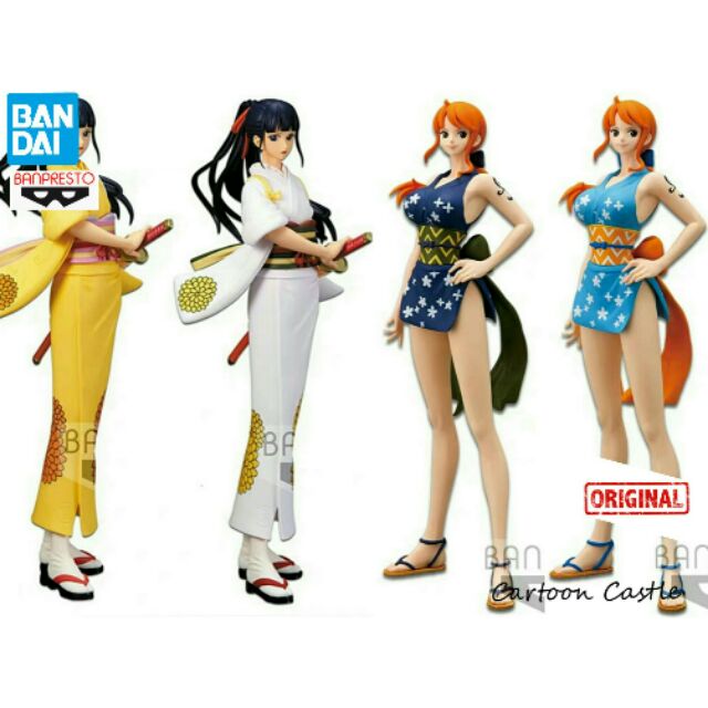 Bandai Banpresto Original One Piece Anime Nami O Kiku Wano Country Action Figures Model Shopee Malaysia