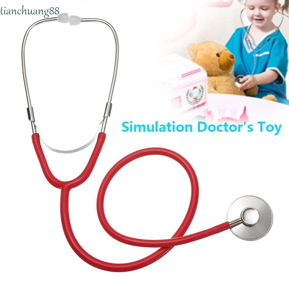 TIANCHUANG Kids Stethoscope Toy Gift Classic Accessories Pretend Play Role-playing Games Science Popularization Plastic Simulation Stethoscopes