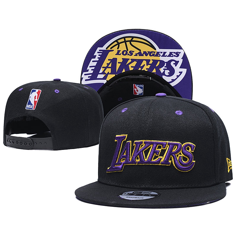 lakers hat black