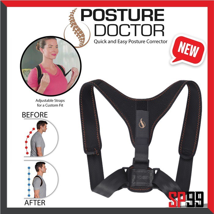 Perfect Copper Infused Support Compression Black Posture Doctor Anti ...