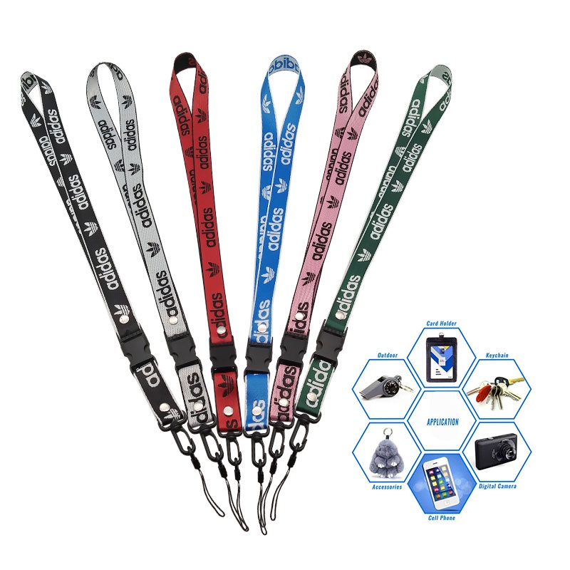 [6 colors ] Mobile Phone Straps KeyChain Sling KeyRing Holder ID Card ...