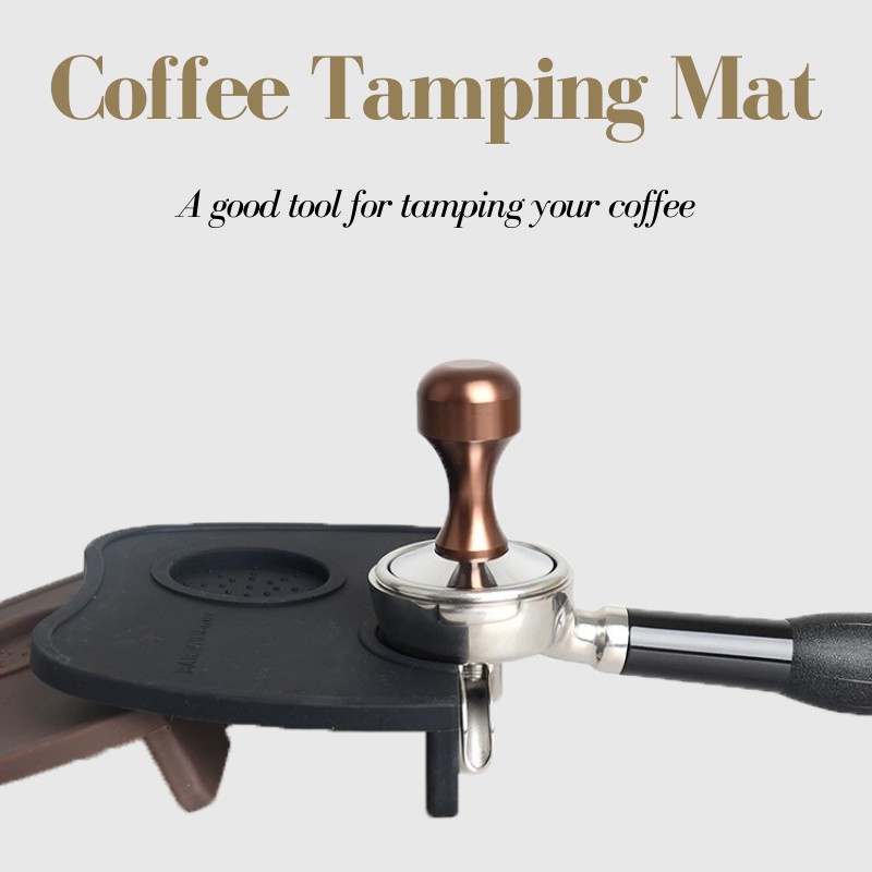 [READY] Espresso Tamping Corner Mat Thick Large Silicone Coffee Powder ...