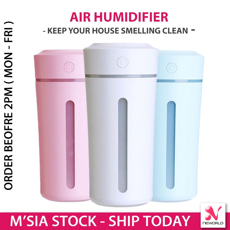 《 𝟳 𝗟𝗘𝗗 》 Home Office Bedroom Car Cup Air Humidifier Purifier Aromatic Diffuser LED Light Mist Maker Pelembab Udara 加湿器