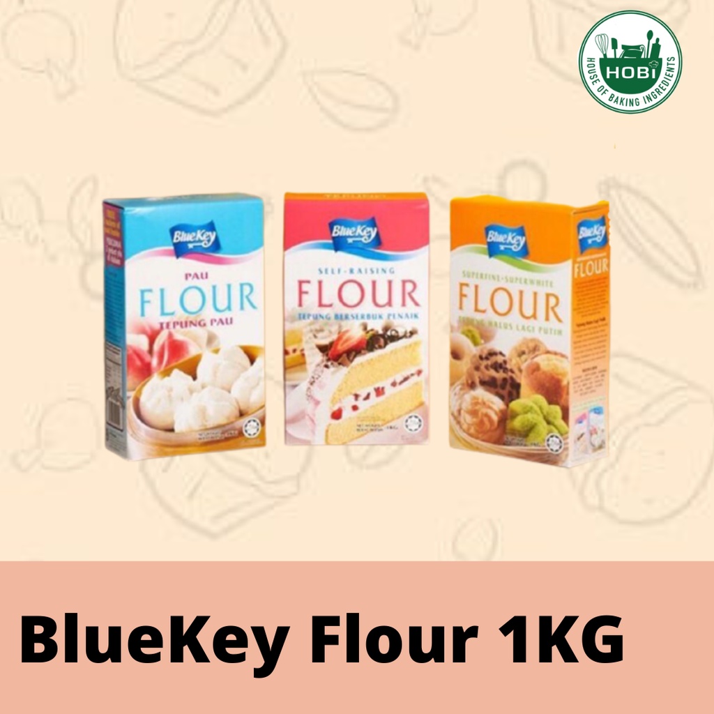 BlueKey Self Raising Flour / Pau Flour / Superfine Superwhite Flour 1KG