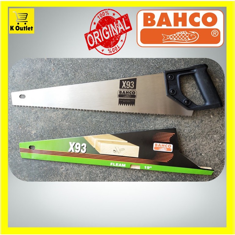 19 100 Original Bahco X93 Professional Hand Saw Gergaji Kayu Cap Ikan Shopee Malaysia