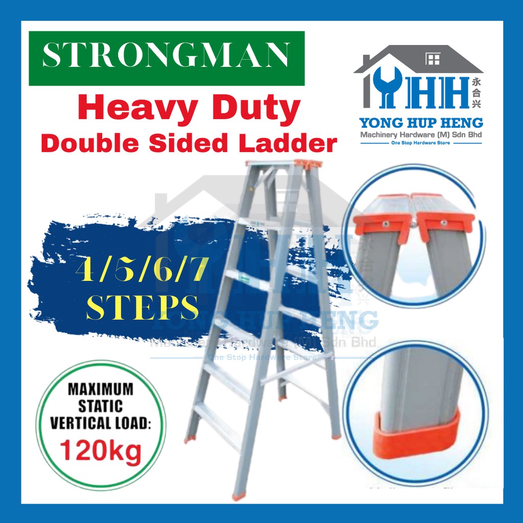 Heavy Duty Strongman Steps Double Sided Ladder Heavy Duty Double Sided Ladder