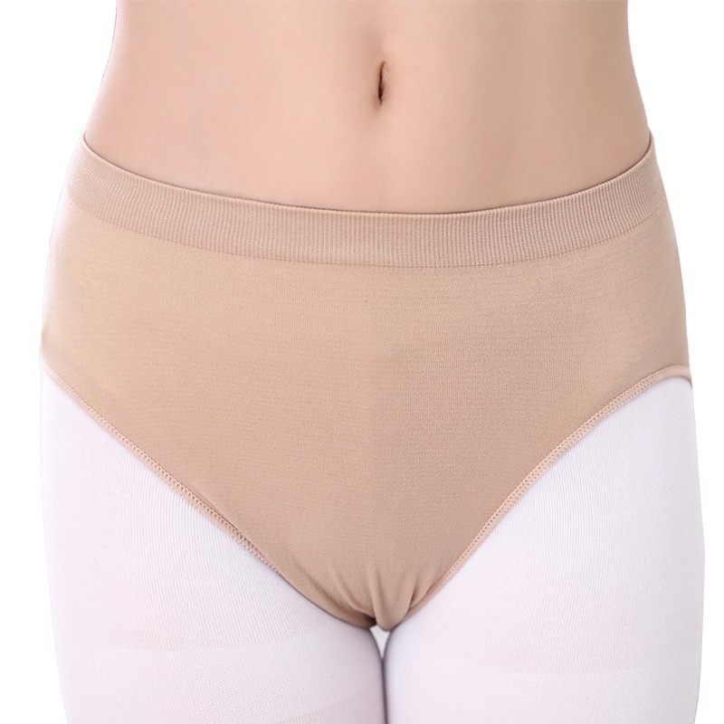 Girls Dancers Nude Ballet Shorts Underwear Microfiber Seamless Dance Breifs