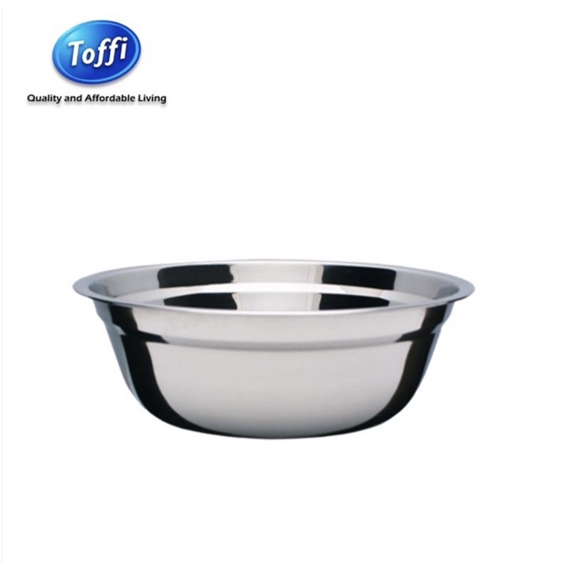 Toffi Stainless Steel Basin 14cm 16cm 18cm 20cm 22cm 24cm 26cm 28cm