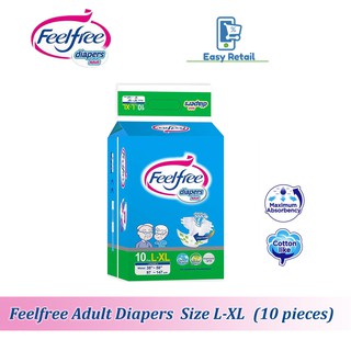 Feelfree Adult Diapers Tape (L-XL size - 10 pieces/pack)