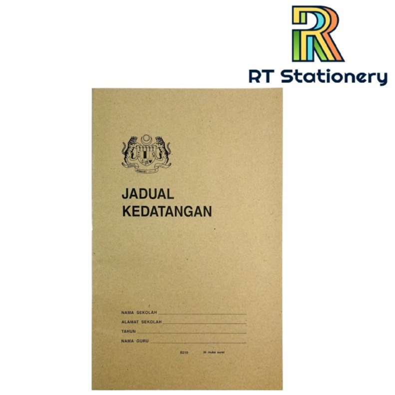 Jadual Kedatangan Buku Rekod Kehadiran Muridattendanc