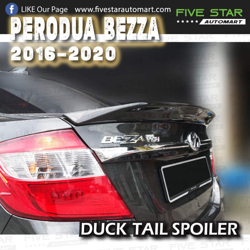 Buy Perodua Bezza 2016 2020 Ducktail Spoiler Gloss Black Seetracker Malaysia