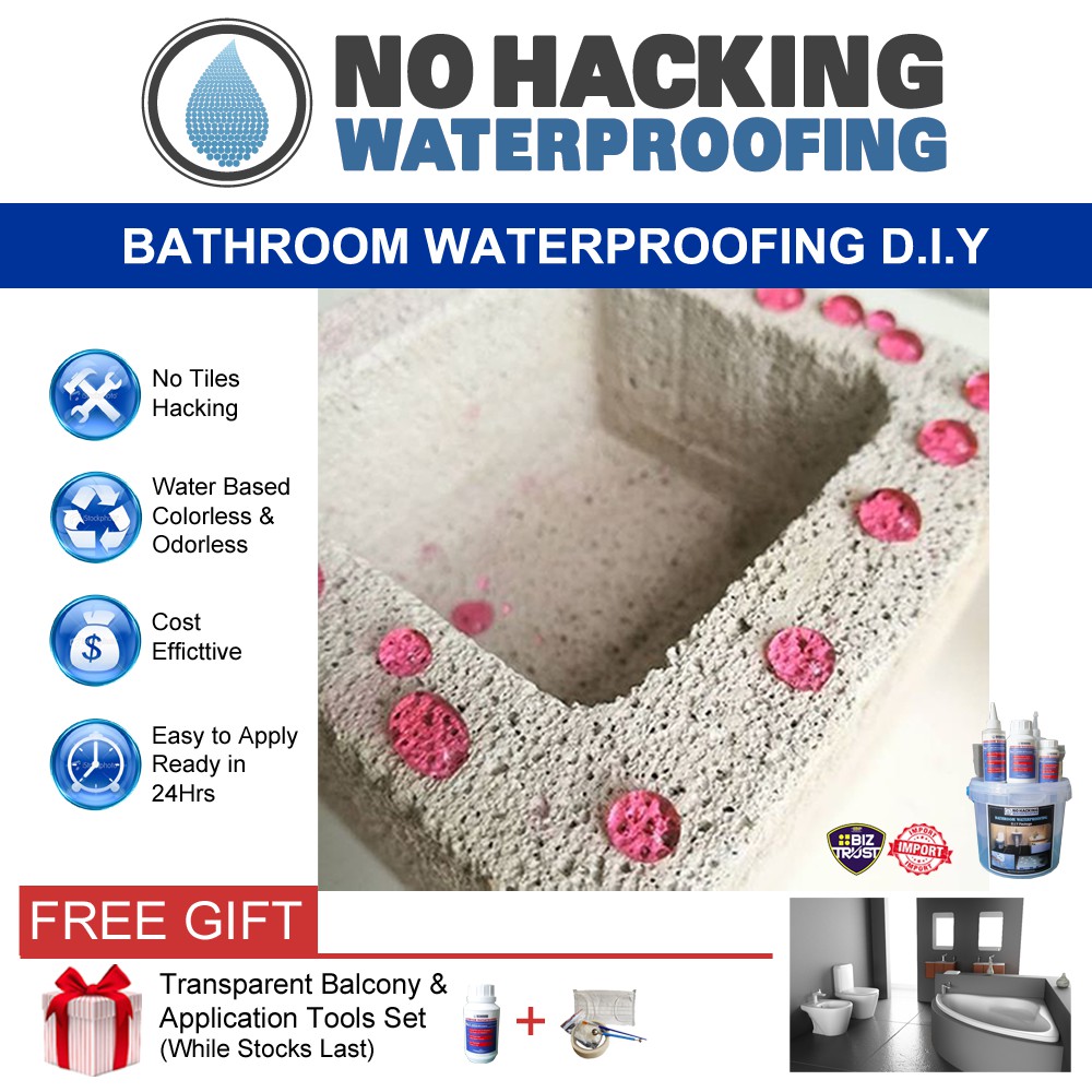 Bathroom Toilet Waterproofing Floor Wall Penetration Diy Set
