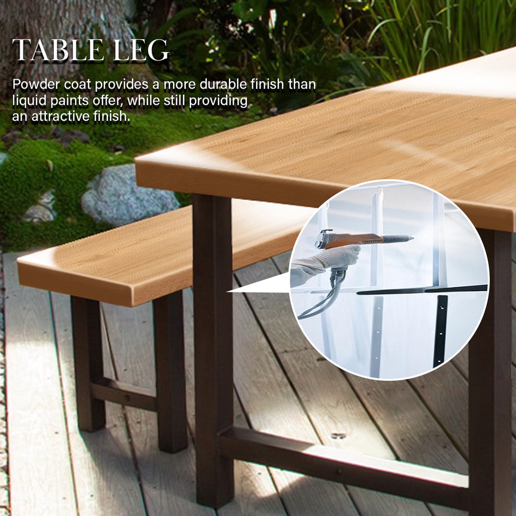 FINSSO: Loft Dining Table Bench Set