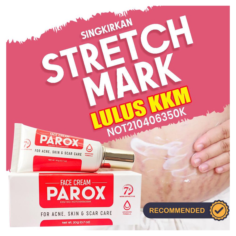 Krim Stretch Mark Cream Parox Krim Stretch Mark Ibu Mengandung Berkesan Gift Shopee Malaysia