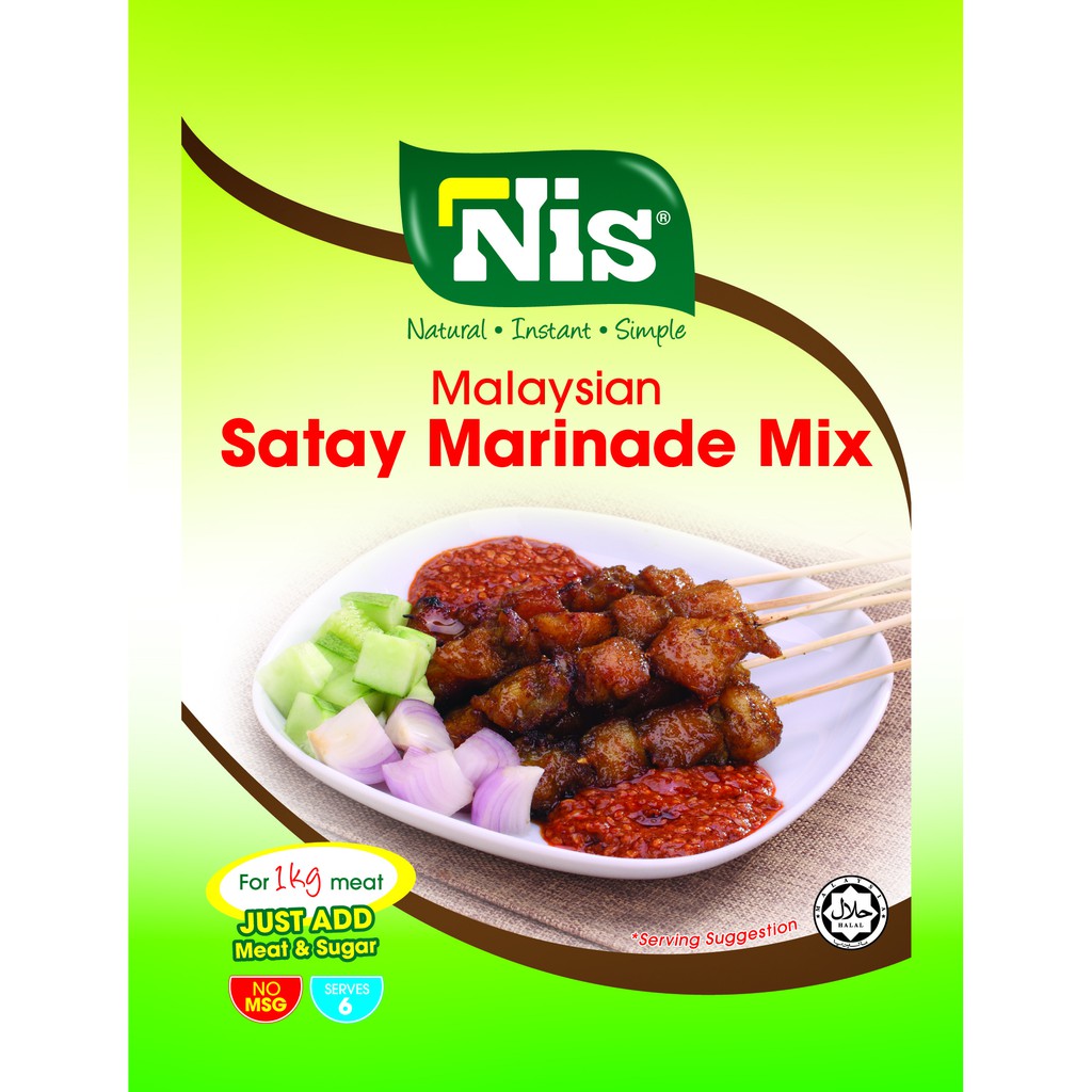 NIS HALAL Satay Marinade Seasoning 50gm Perencah Perap Sate