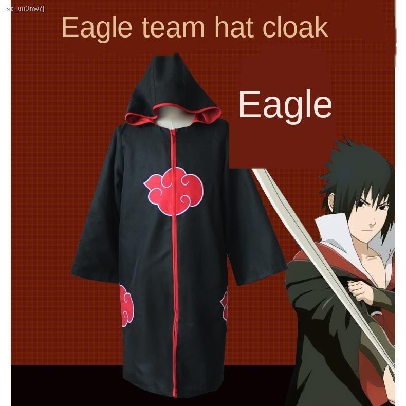 Hot Sale Naruto Akatsuki Cloak Anime Clothes Peripheral Cos Costume Uchiha Itachi Windbreaker Shopee Malaysia