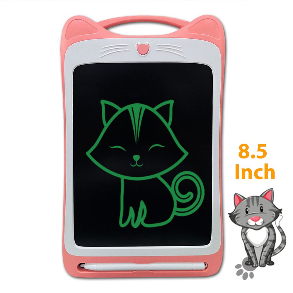 Animal Cat Cartoon Design Kids 8.5/11 Inch LCD Screen Writing Tablet Drawing Learning Education Electronic Board