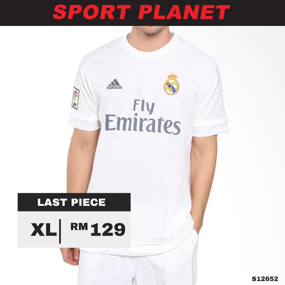 adidas Men Madrid Home Jersey Shirt (S12652) Sport Planet (DO21200) ; 51.8 | Shopee Malaysia