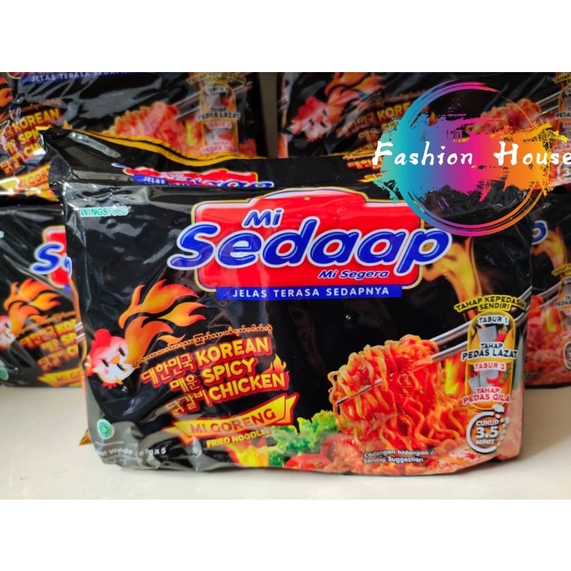 MI SEDAAP Mee Goreng Korean Spicy Chicken 5s x 87g | Shopee Malaysia