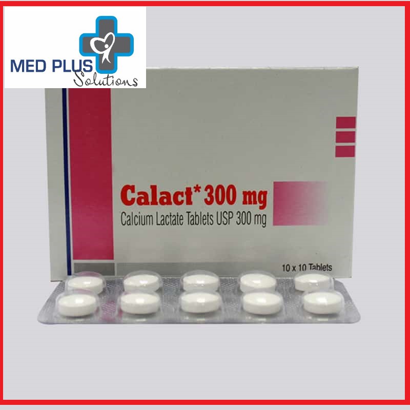 Calact 300mg Tablet (Calcium lactate 300mg ) 10x10's (Exp11/2024