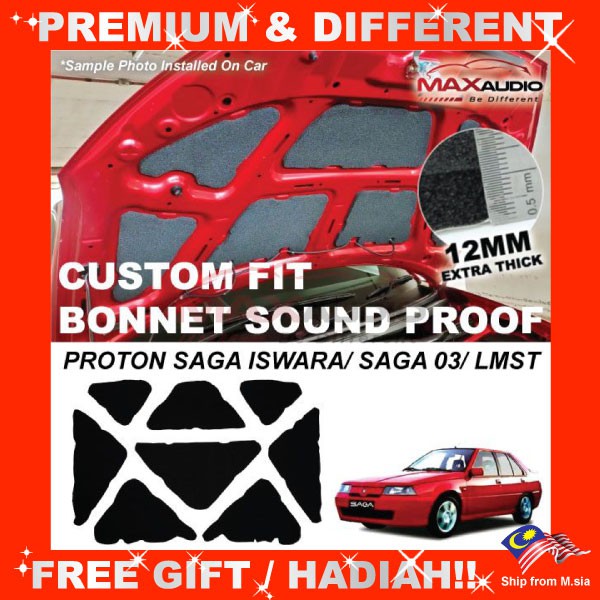 Car Sound Proof PROTON SAGA ISWARA SAGA2 LMST MAXAUDIO Custom