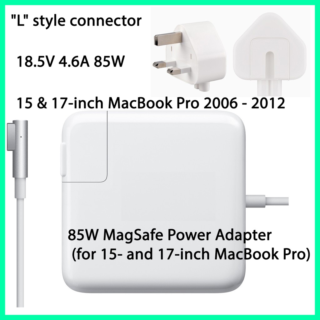 Macbook Pro 15 Inch 17 Inch 85w Magsafe L Tip Power Adapter Charger Shopee Malaysia