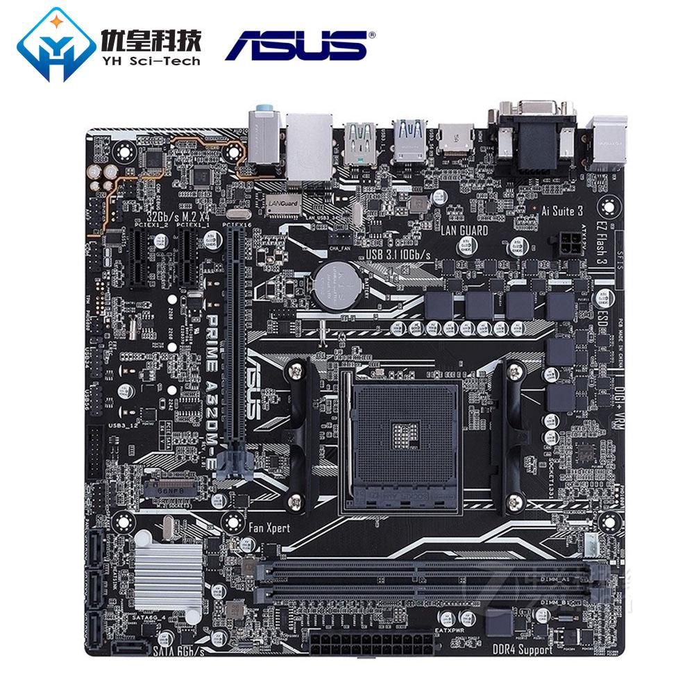 Original Used Desktop Motherboard Asus AMD A320 Asus PRIME ...