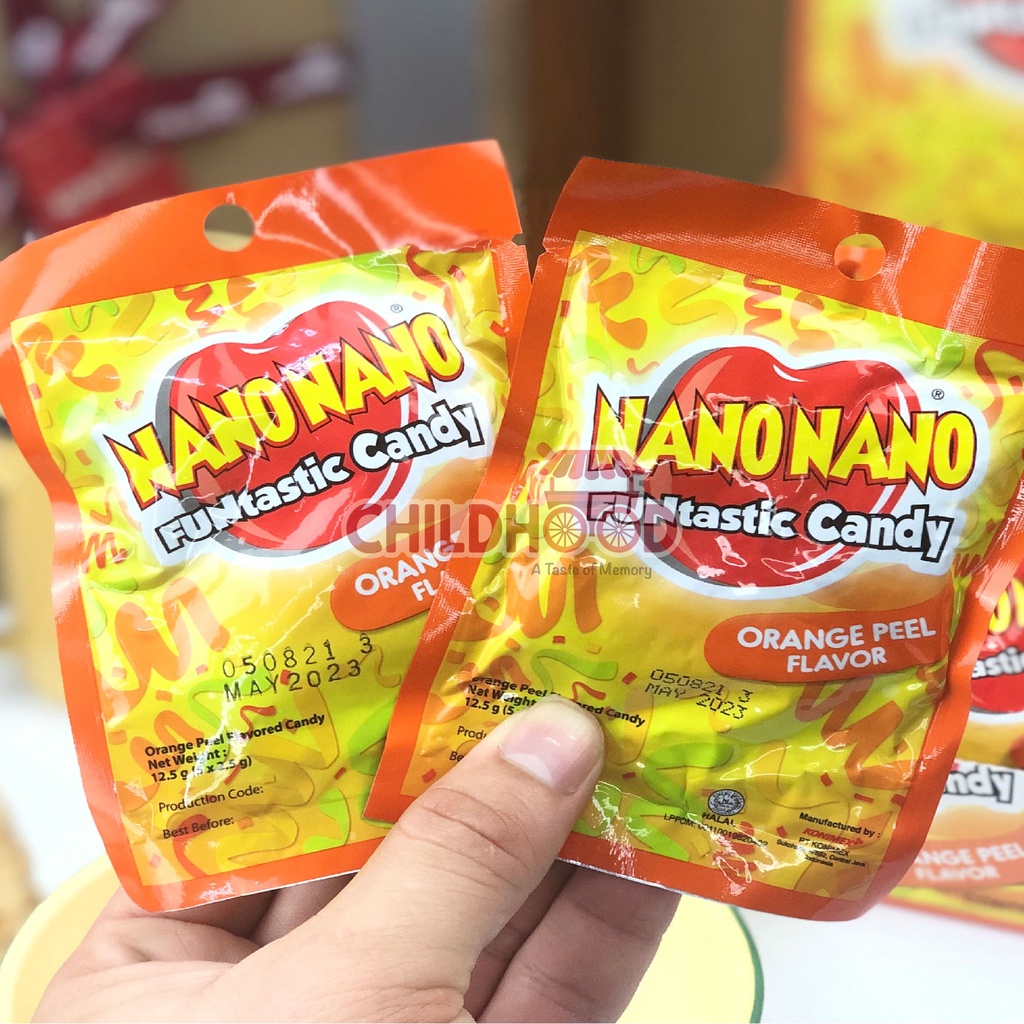 Nano Nano Sweet And Tangy Candy Sweets Food Makanan Gula Gula Masam Manis Manis Gula2 Oren Orange 4801