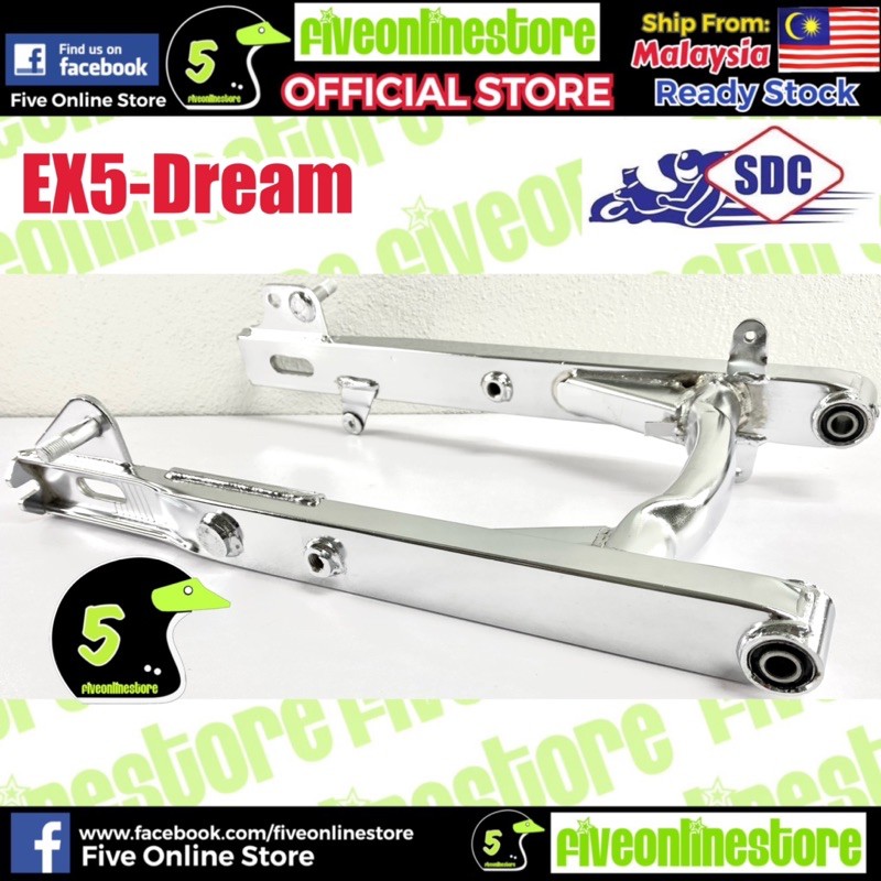 Made In Malaysia Sdc Chrome Silver Honda Ex5 Dream Rear Swing Arm Original Free Bush Swing Arm Fork Belakang Swingarm Shopee Malaysia