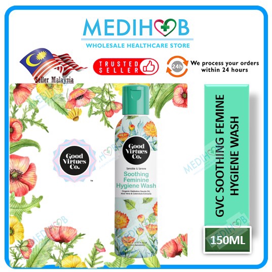 GVC Good Virtues Co. Soothing Feminine Hygiene Wash 150ml EXP 11/2024