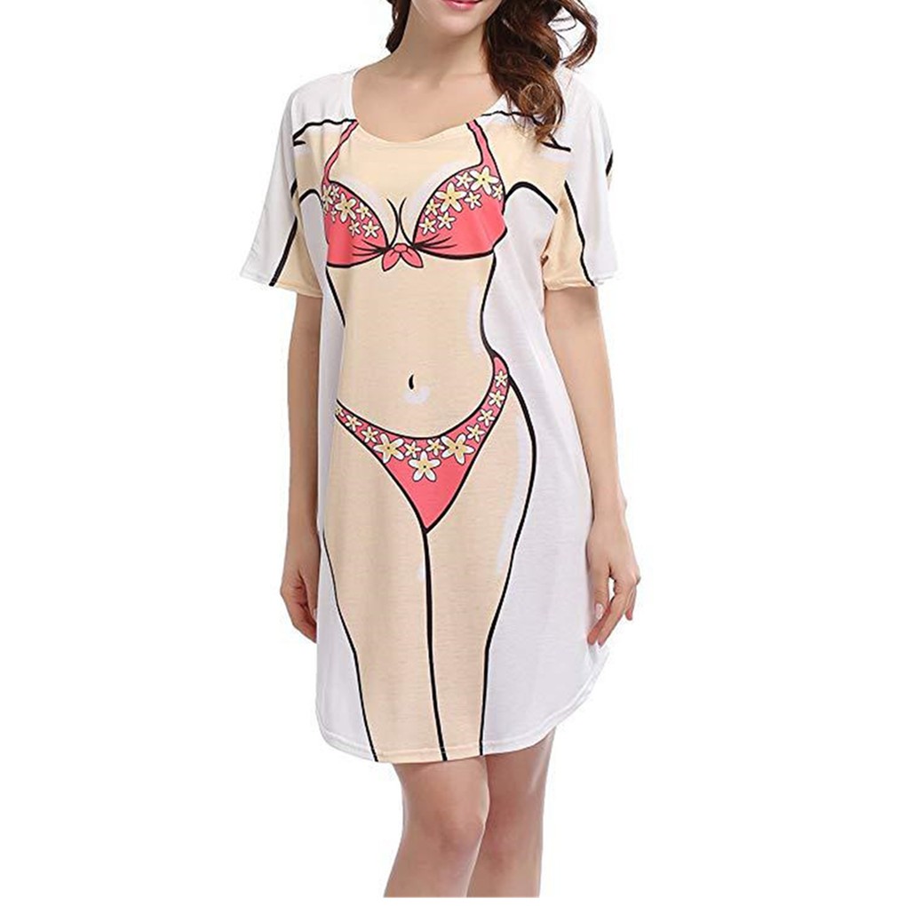 bikini printed dress