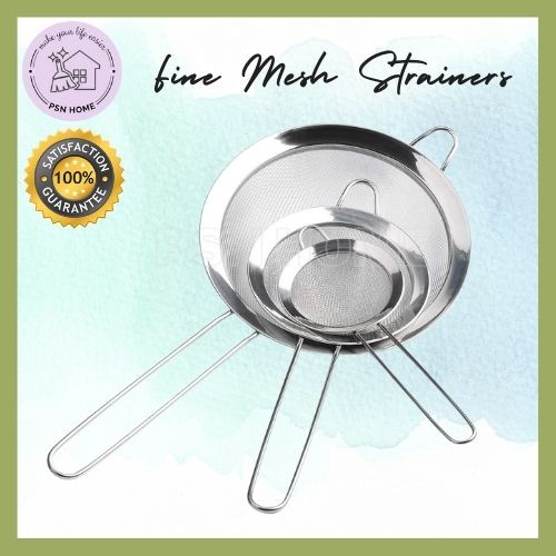 Fine Mesh Strainers / Stainless Steel Kitchen Fine Sieves / Strainers
