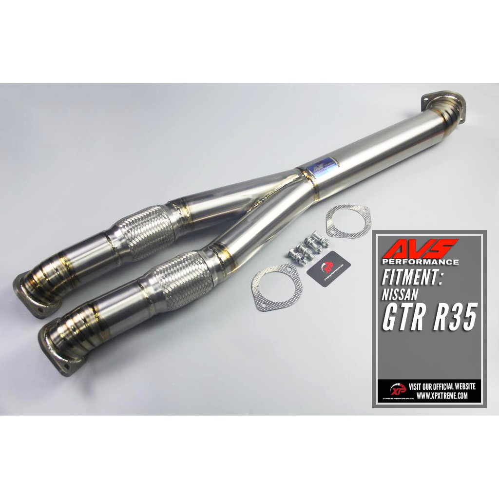 ORIGINAL READY STOCK AVS PERFORMANCE NISSAN GTR R35 TITANIUM YPIPE EXHAUST Shopee Malaysia