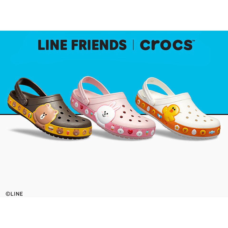 crocs crocband line friends clog