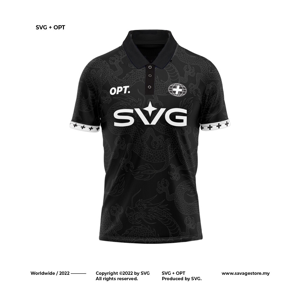 SVG X OPT Home Jersey SVG Shirt Adult Polo Shirt BAJU Lelaki Berkolar