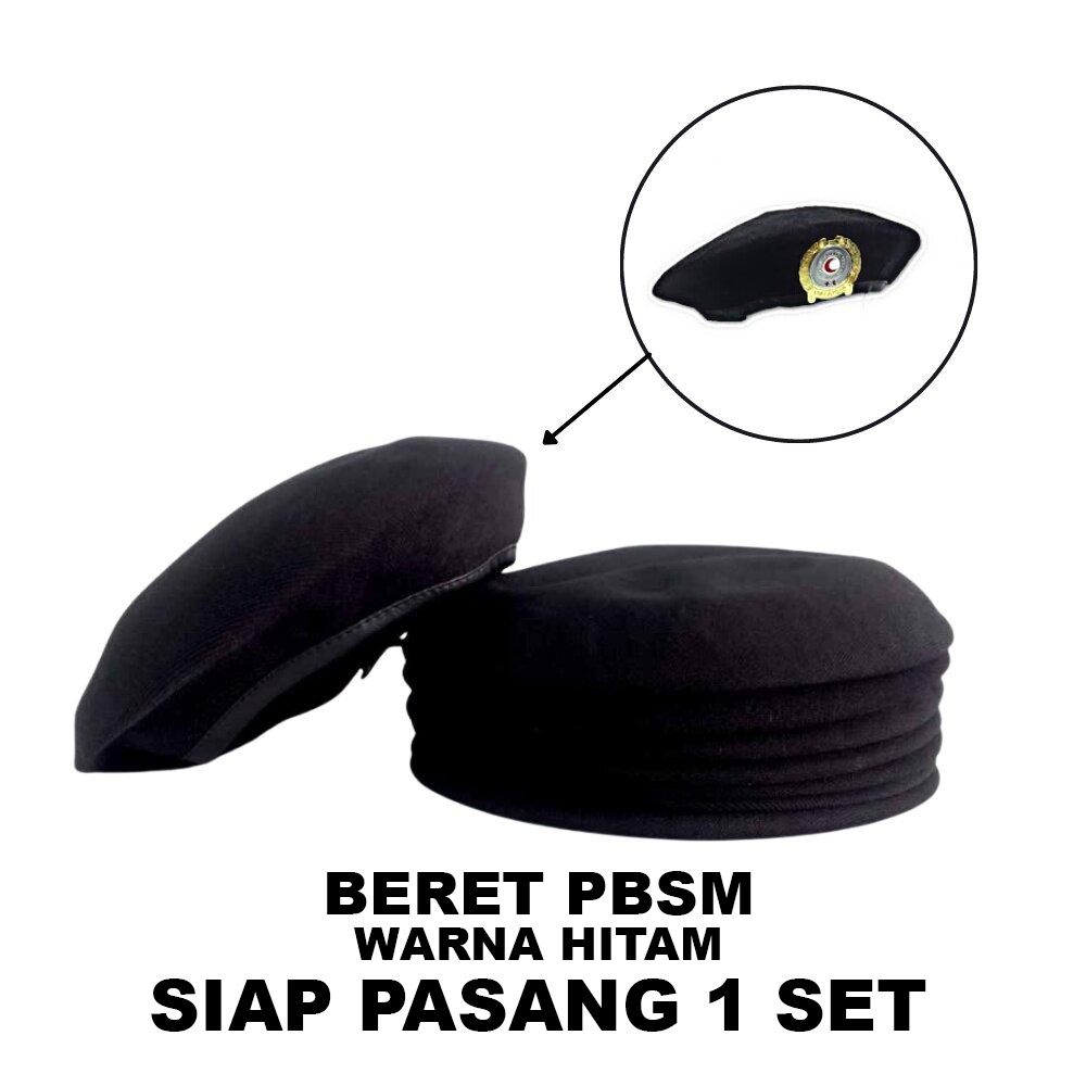 Beret PBSM / Beret Persatuan Bulan Sabit Merah / Topi PBSM / Topi ...