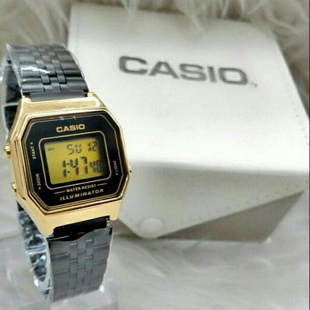 Jam wanita Casio Viral Free Box Casio Putih | Shopee Malaysia