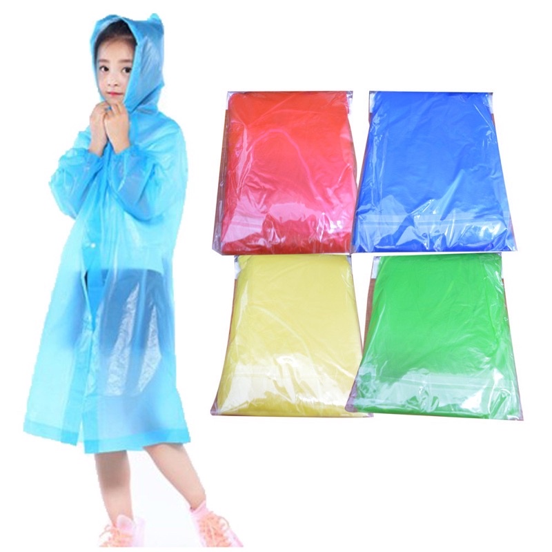 Unisex Pocket Rain Coat Economic Budget Raincoat Baju Hujan Ekonomi