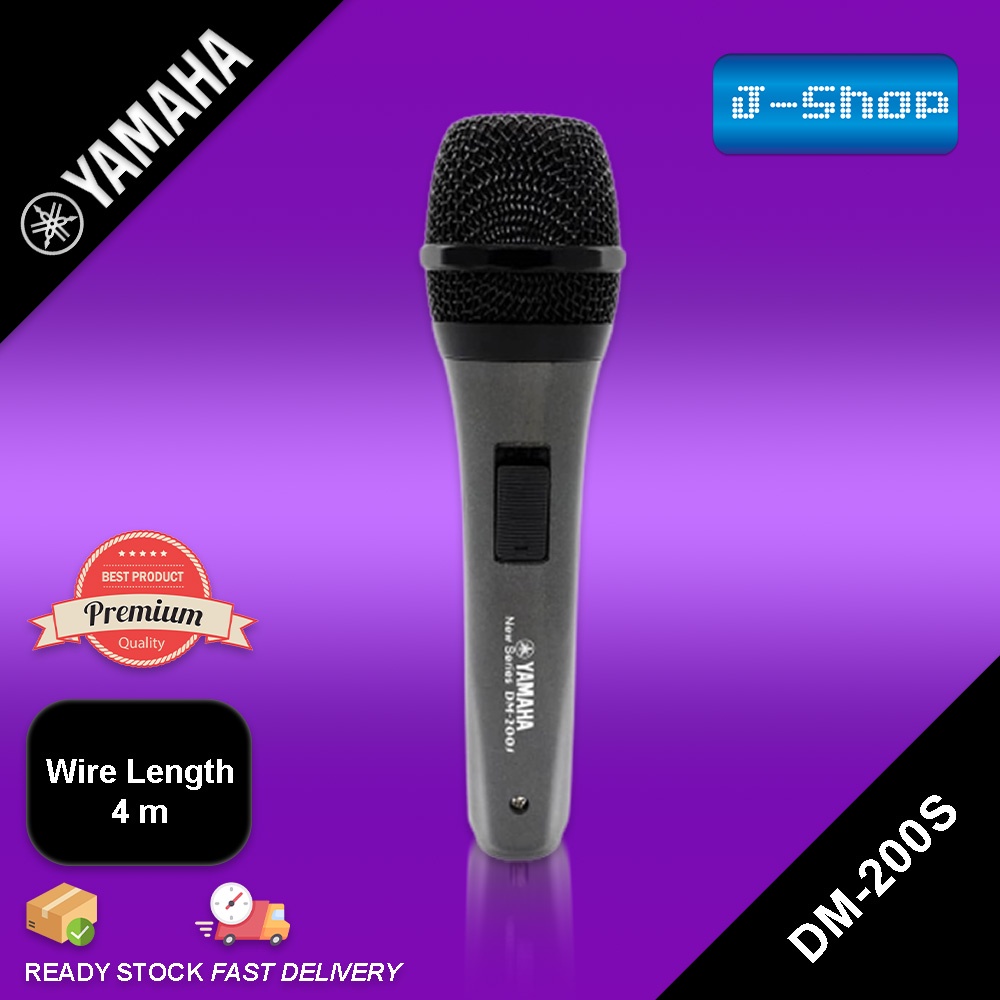 [OFFER] YAMAHA Microphone Professional Dynamic Microphone For Vocal/Karaoke DM-200S Wire Mic