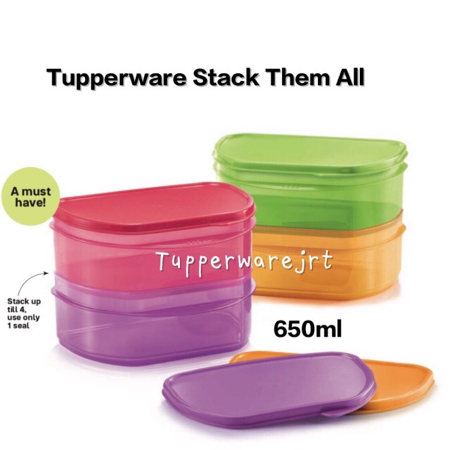 Tupperware Stack Them All 650ml x 1pc