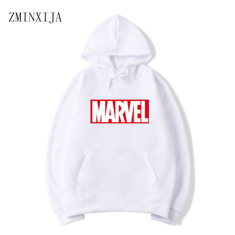 white marvel hoodie