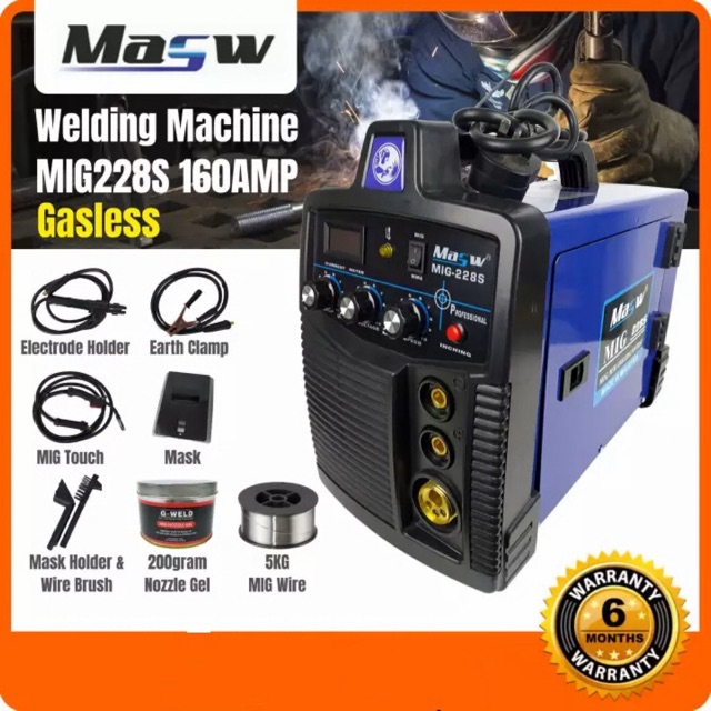 MASW 2 IN 1 MIG Welding Machine Mesin Kimpalan  Mig 2 IN 1 