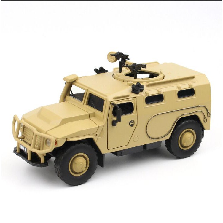 1:32 Russian Tiger-M Armored Truck Military Vehicle Model Car Diecast Toy Yellow