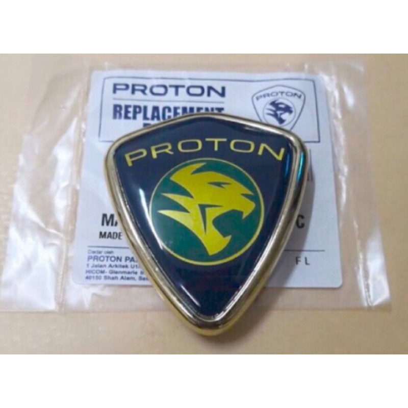 ORIGINAL PROTON FRONT EMBLEM LOGO TOP MARK | Shopee Malaysia