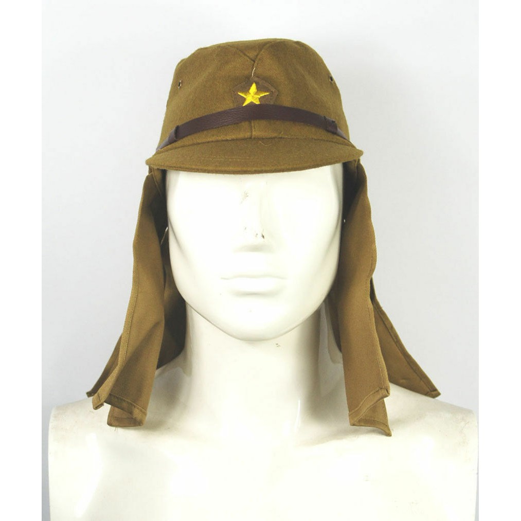 Wwii Ww2 Japanese Army Ija Soldier Field Wool Cap Hat With Havelock Neck Flap Shopee Malaysia - roblox ww2 hats