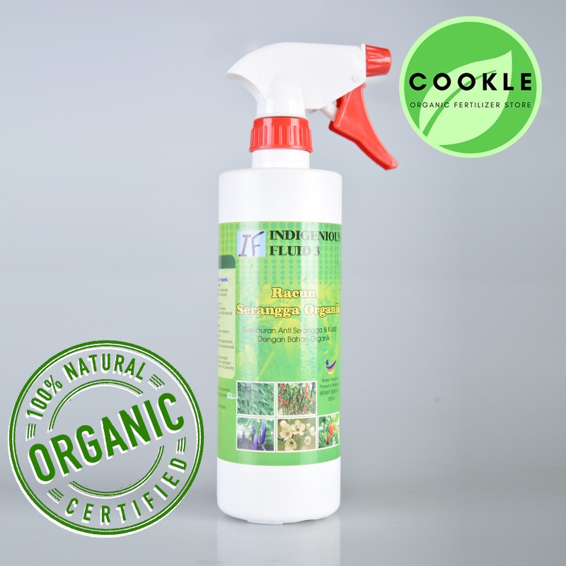 Racun Serangga Organik Indigenious Fluid 3 Semburan Anti Serangga Kulat Ready To Use Spray 500ml Shopee Malaysia