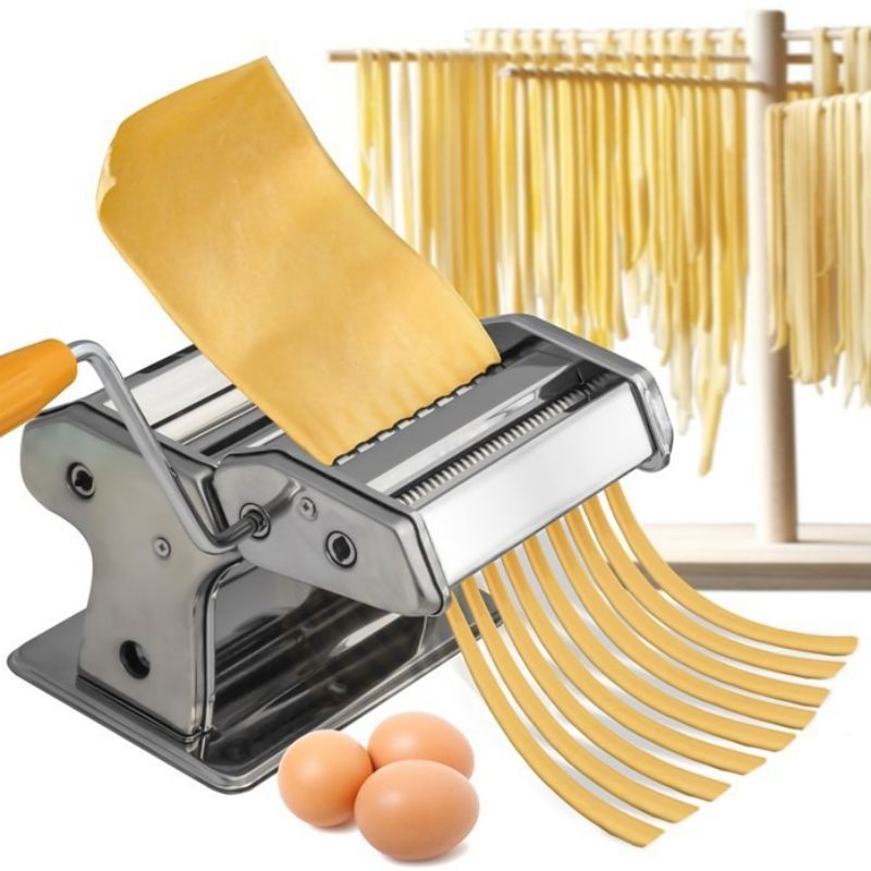 Stainless Steel Pasta Making Machine dough Manual Noodle Maker Spaghetti Noodle machine mesin mee